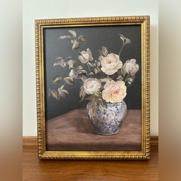 Vintage Art Painting Elegance in Bloom | Roses in Porcelain | - Picture 3 of 8